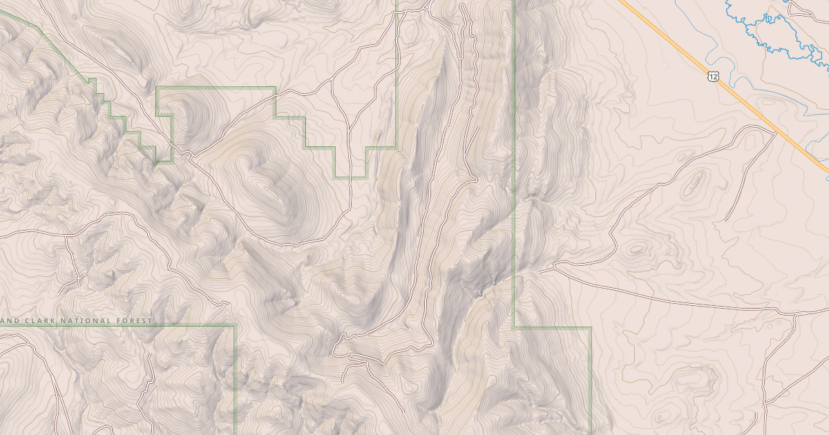 Map preview of PASTURE GULCH