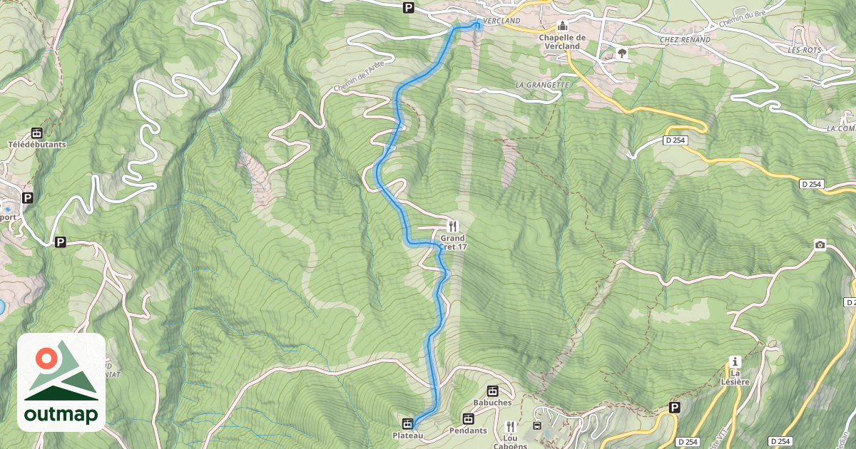 Map of Grand Crêt