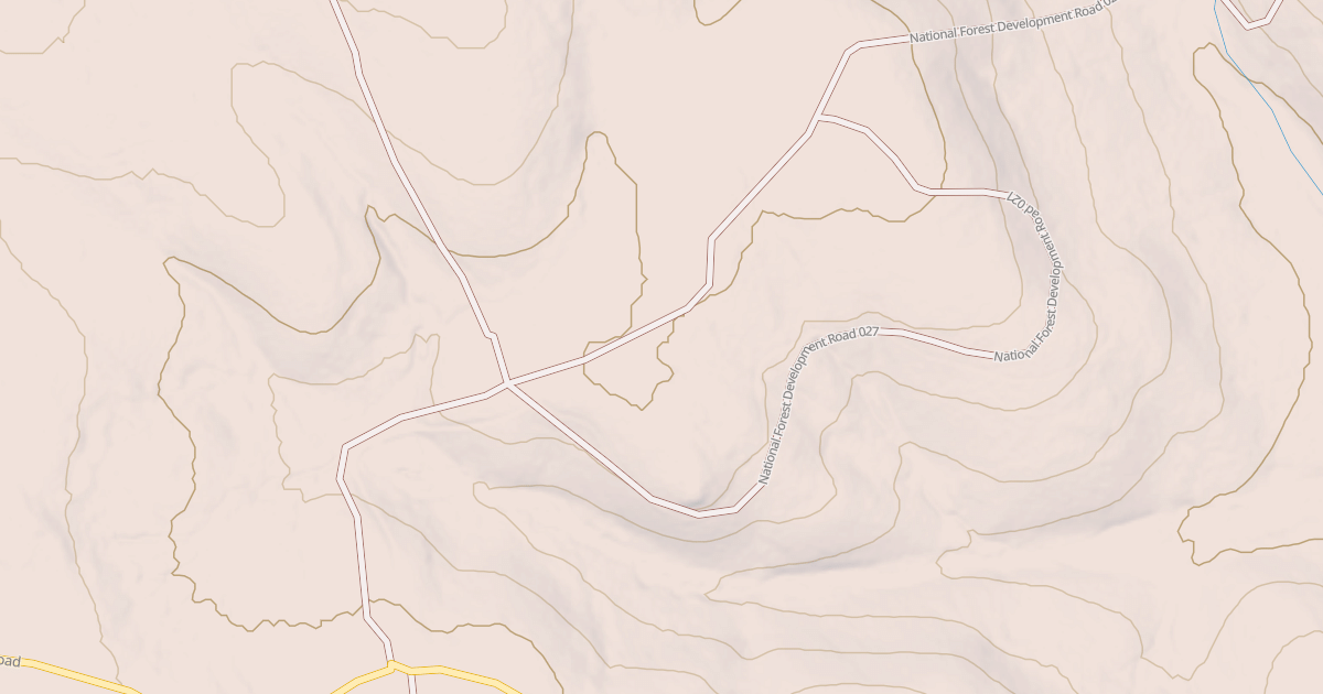 Map preview of USFS National Forest System Roads {70F3483D-0483-45CF-886A-336A5119A913}