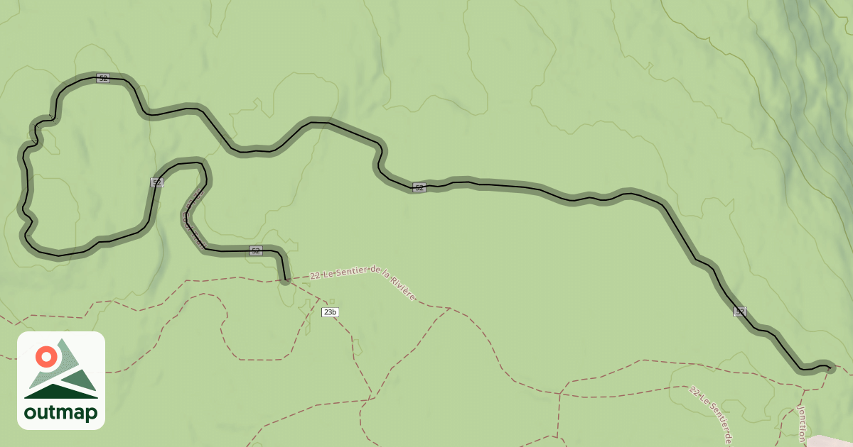 Map of 52 La Cool Trail