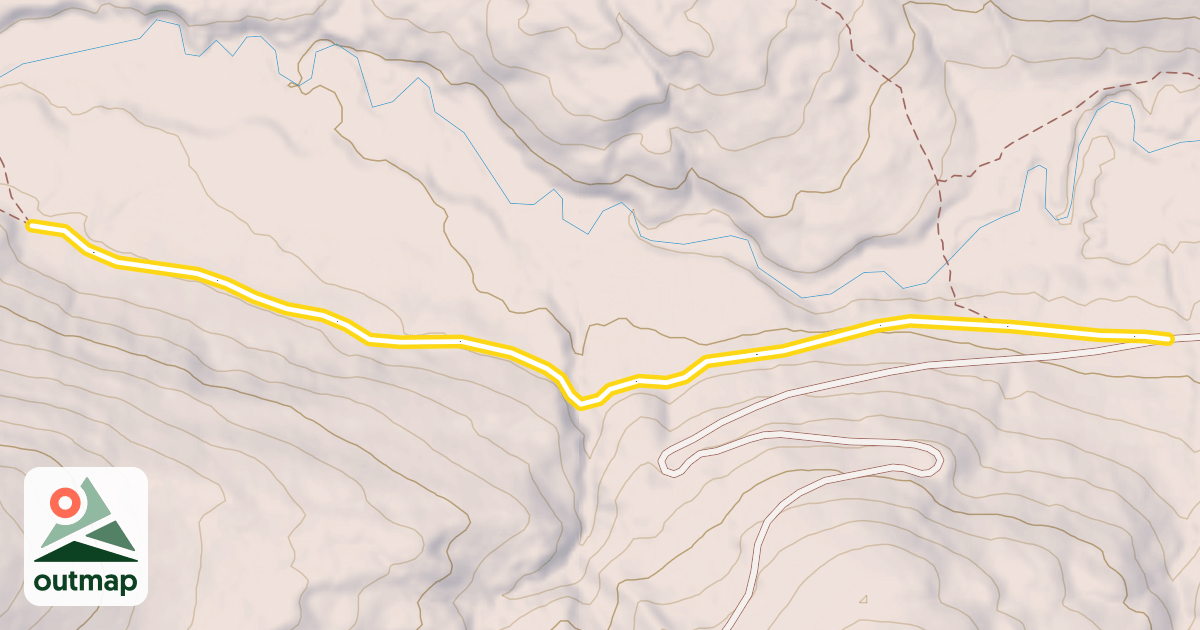 Map of South Fork North Horse Creek Trail