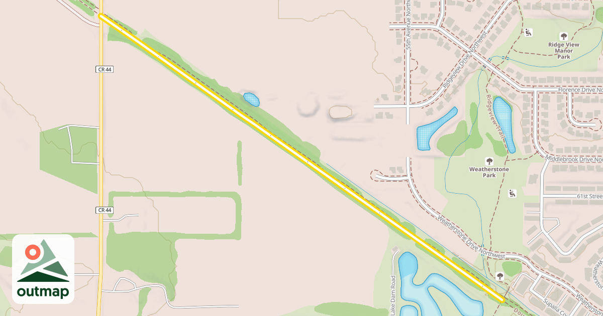 Map of Douglas State Trail