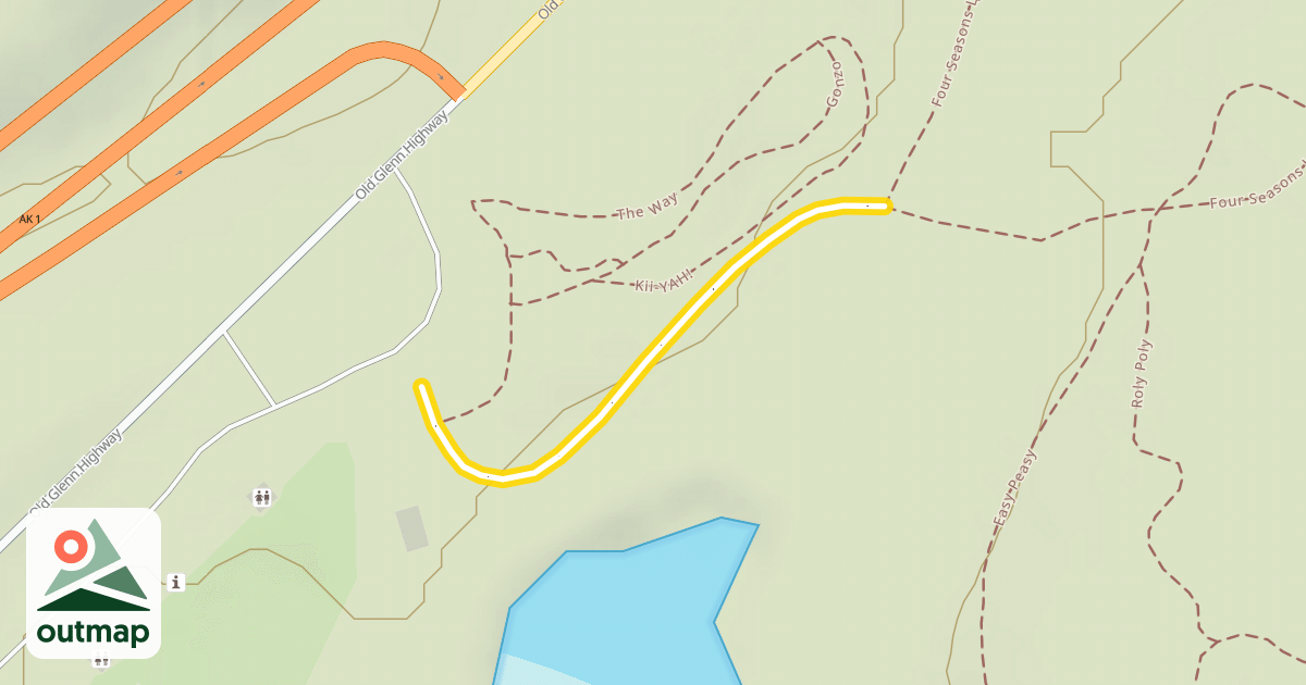 Map of Mirror Lake Entrance Trail