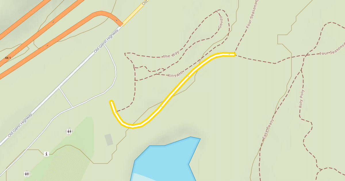 Map preview of Mirror Lake Entrance Trail