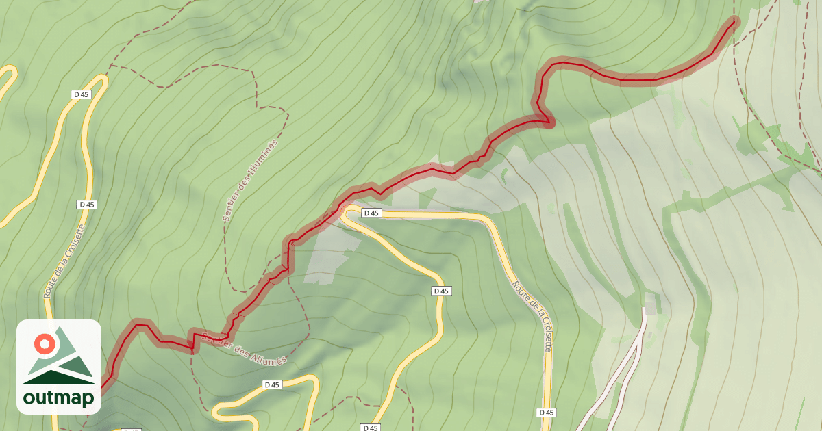 Map of Sentier des Allumes