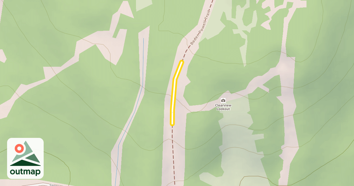 Map of Baden Powell Trail