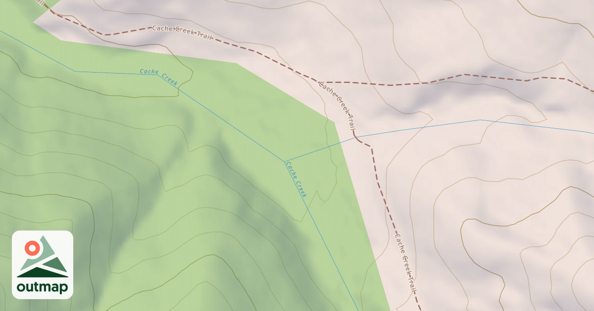 Map of Cache Creek Snow