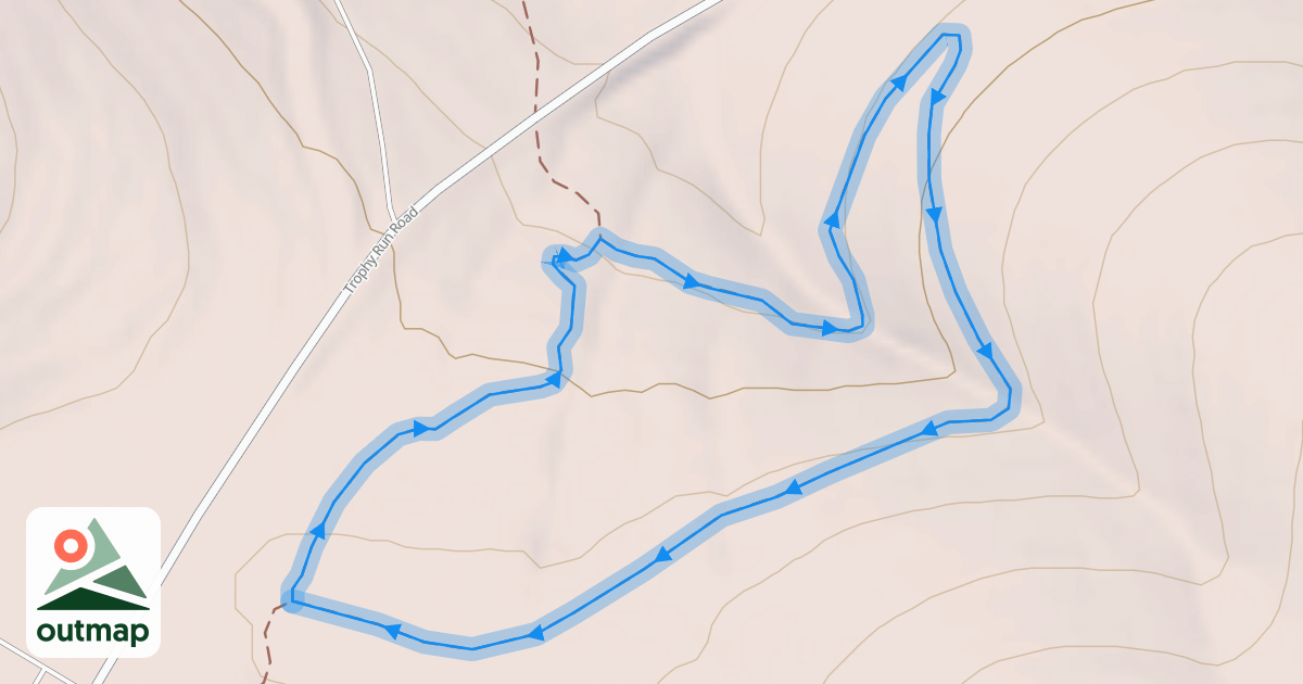 Map of White River Valley Trail System - Orange Loop