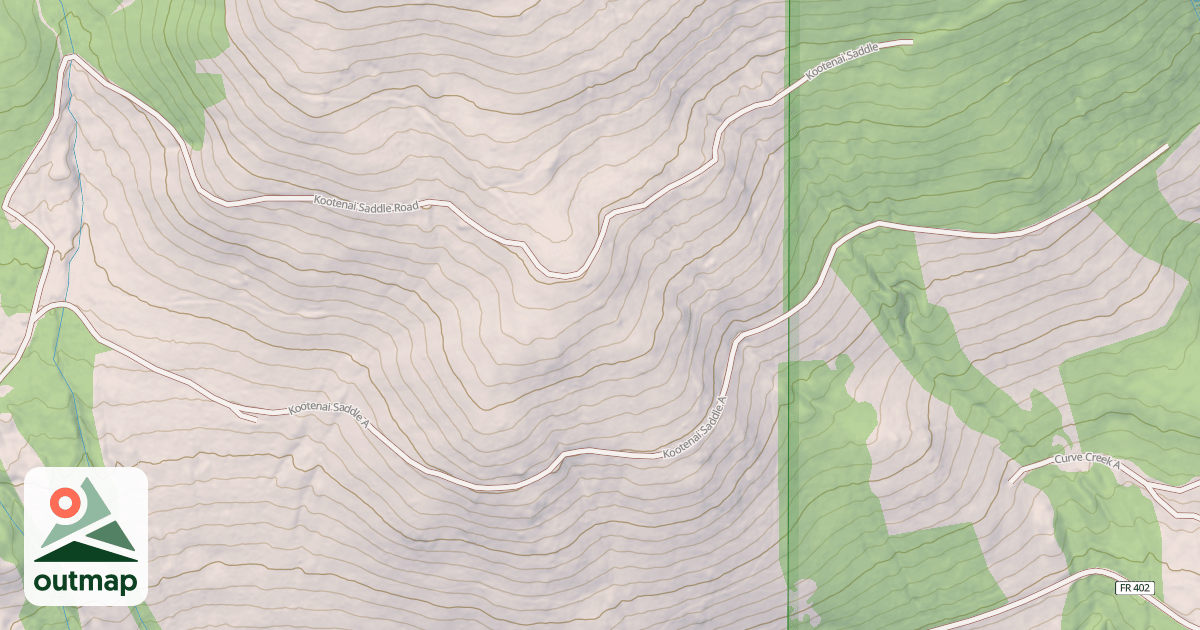 Map of KOOTENAI SADDLE A