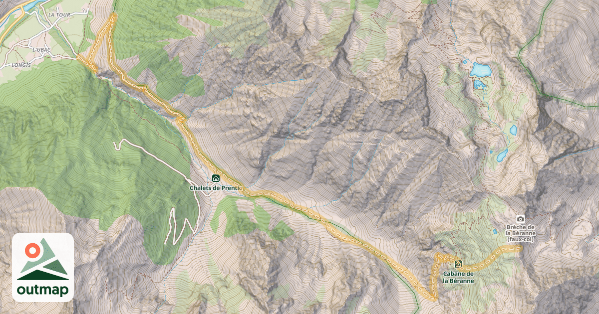 Map of Col de la Béranne — L’Ubac
