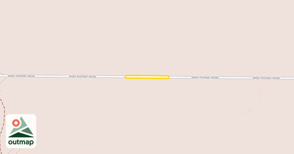 Map of West Pioneer Road