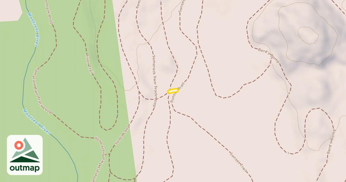 Map of Sunset Trail