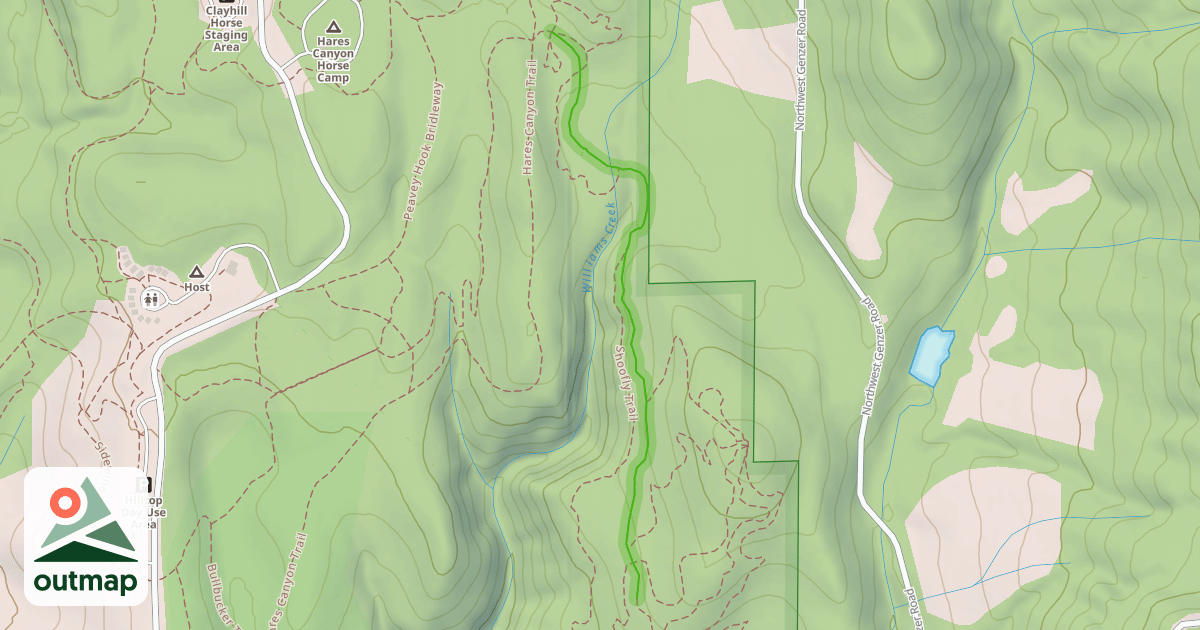 Map of North Caddywhomper Way
