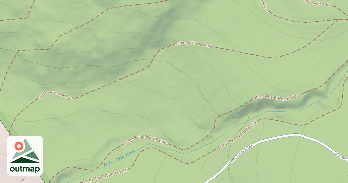 Map of Schemerhorn Trail