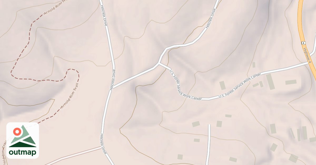 Map of HATHAWAY PINES WC ROAD