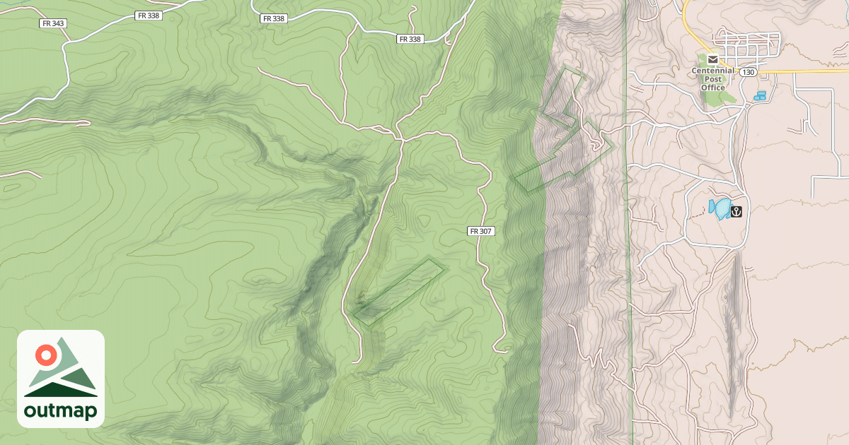 Map of CENTENNIAL RIDGE