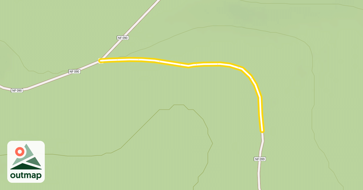 Map of Forest Road 4615-099