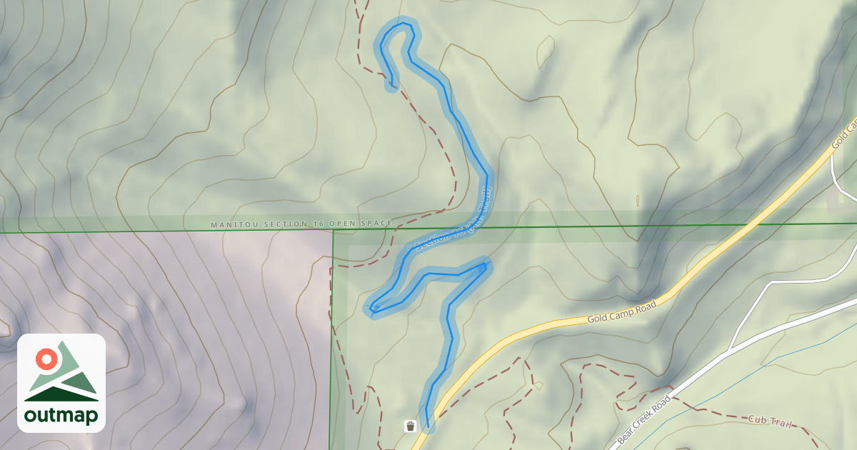 Map of Section 16 (Alt. Trail)