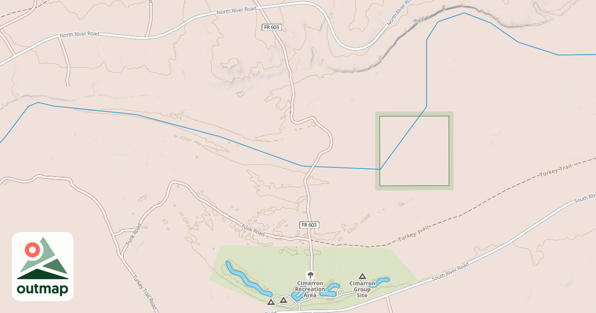 Map of CIMARRON REC. AREA