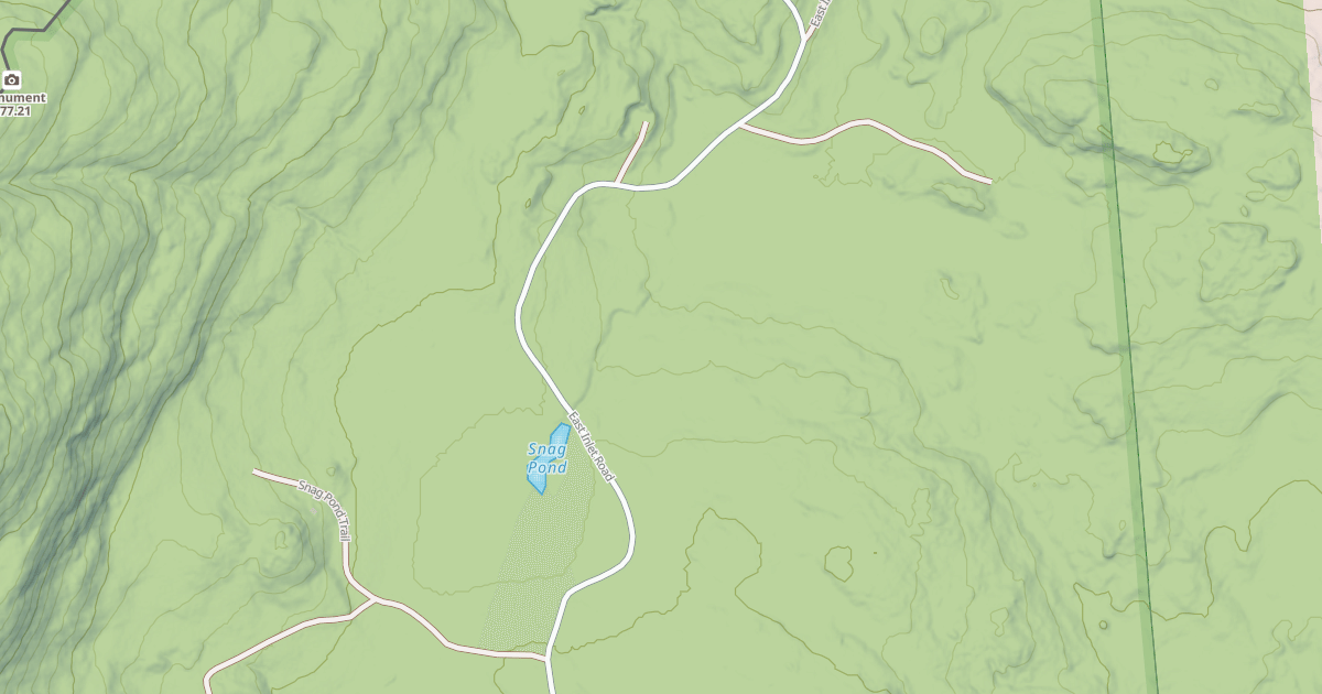 Map preview of East Inlet Rd
