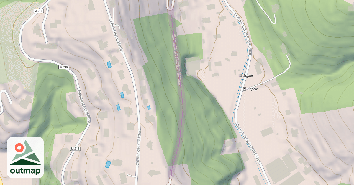 Map of Chemin des Treize Dames