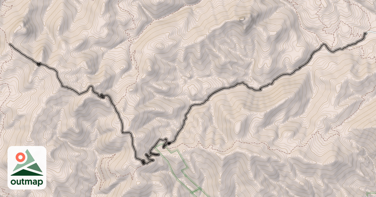 Map of Greenhorn Trail #156