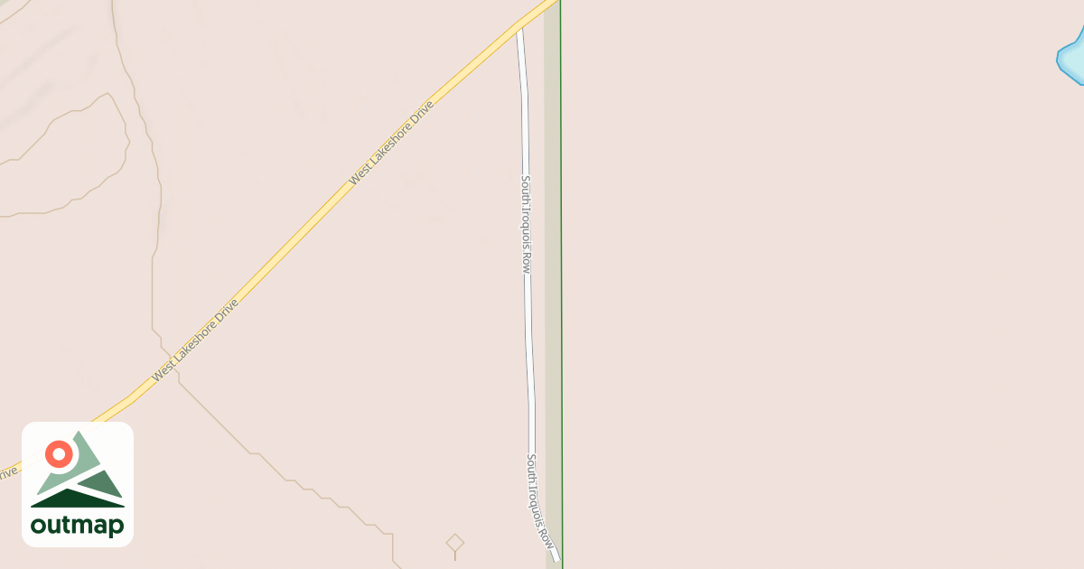 Map of IROQOIS MOUNTAIN