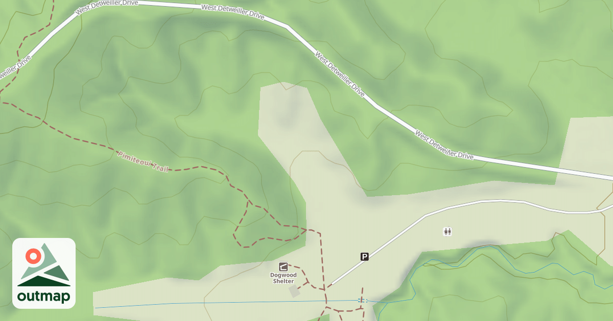 Map of Detweiller Park Sled Hill
