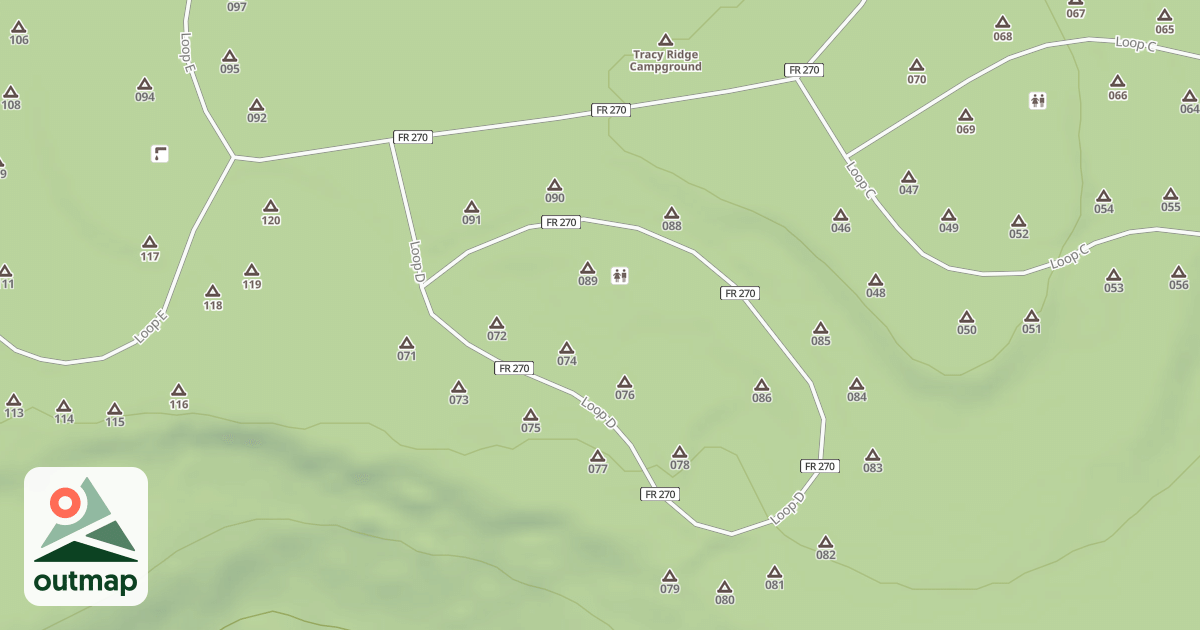 Map of TRACY RUN - D