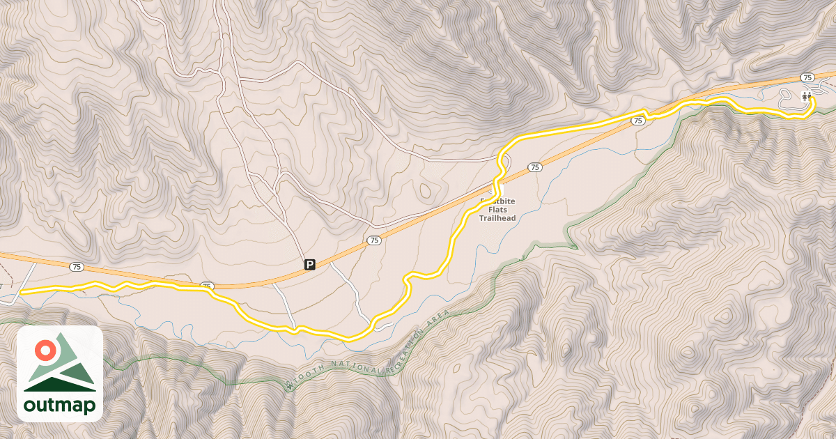Map of Harriman Trail