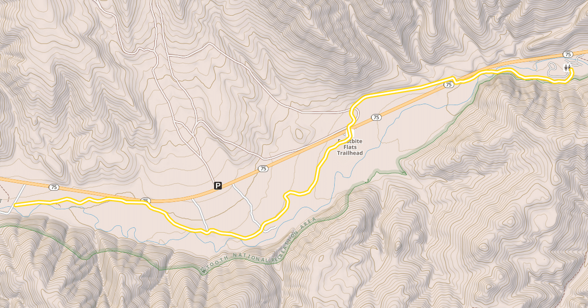 Map preview of Harriman Trail