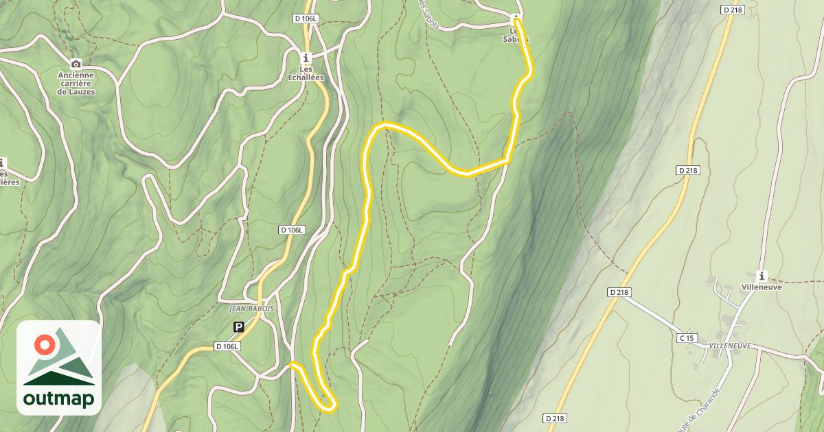 Map of Tobbogans - Les Sabots / Jean Babois