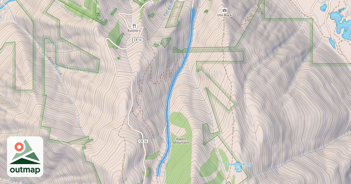 Map of Spar Gulch