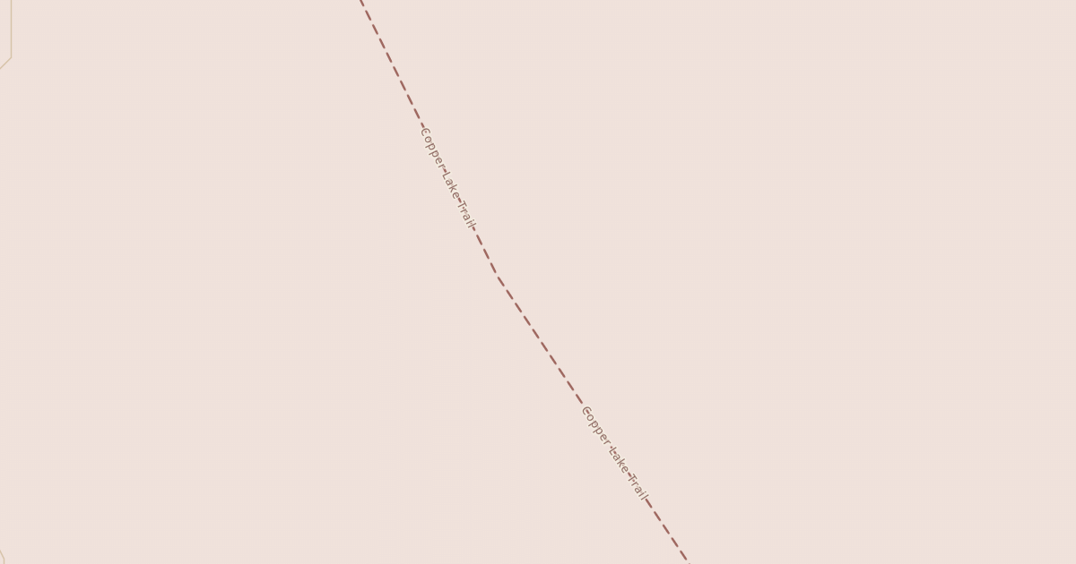 Map preview of Copper Lake Trail