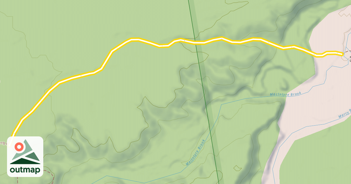 Map of Mr. Van Ski Trail