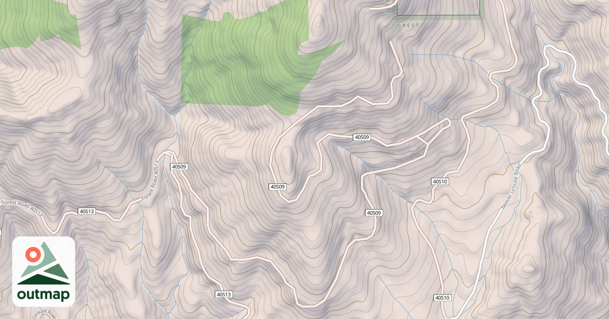 Map of UPPER GROUSE