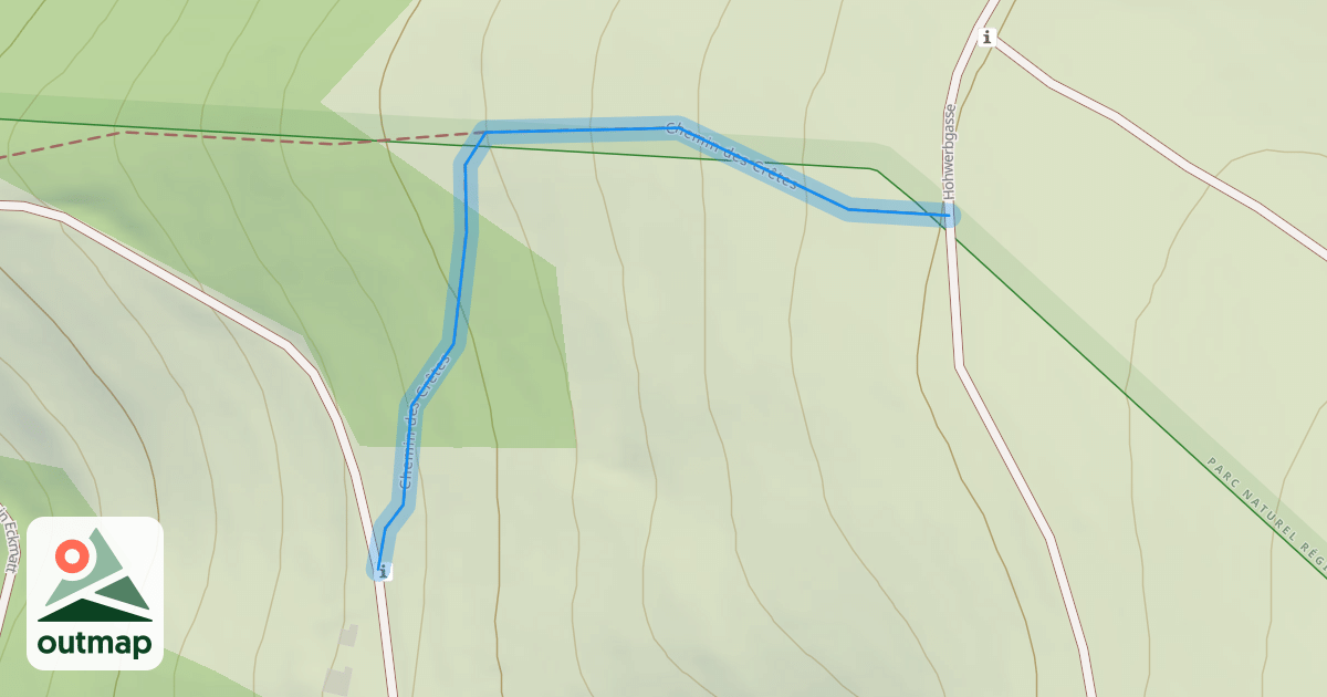 Map of Chemin des Crêtes