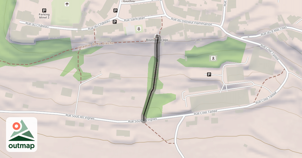 Map of Sentier de la Brèche