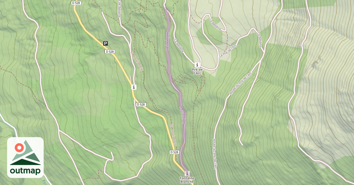 Map of La Louis Joly