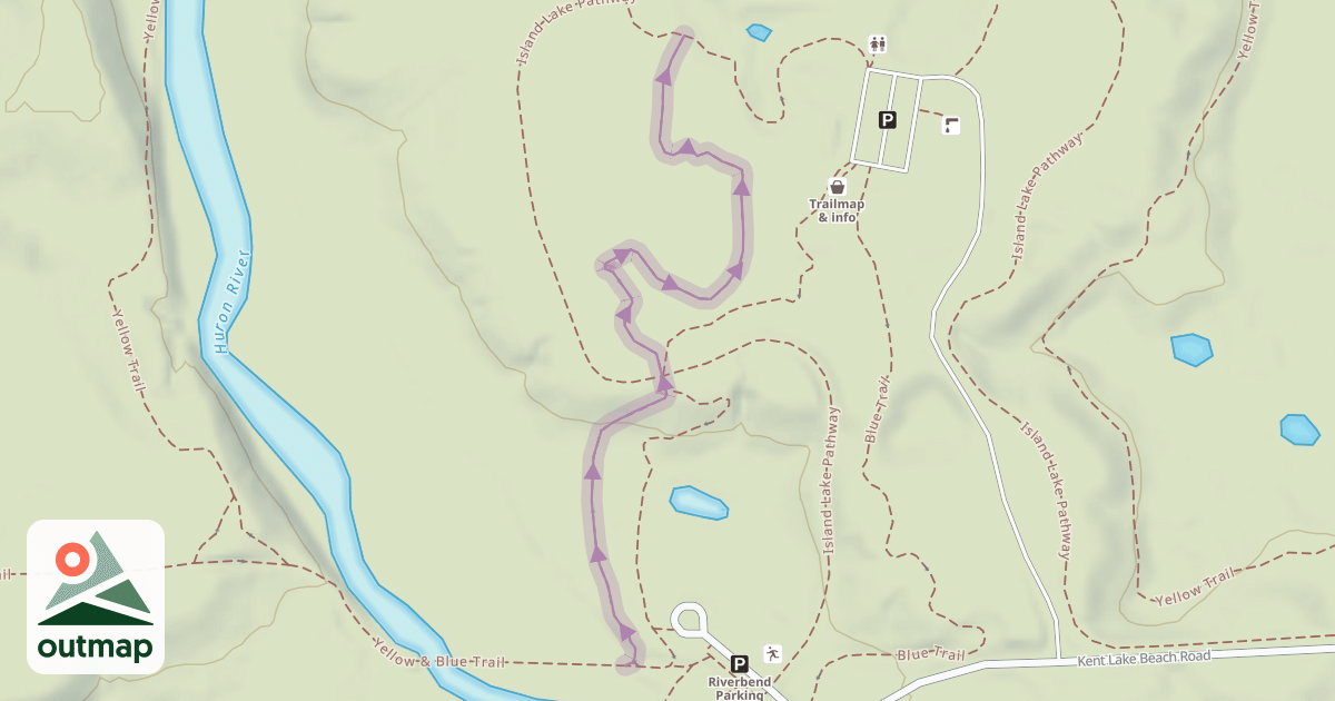 Map of Blue Trail