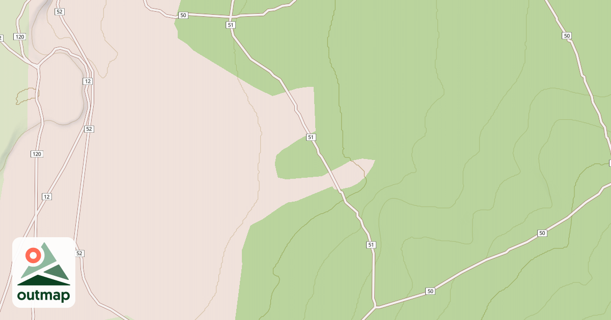 Map of Millican Plateau Tr 51