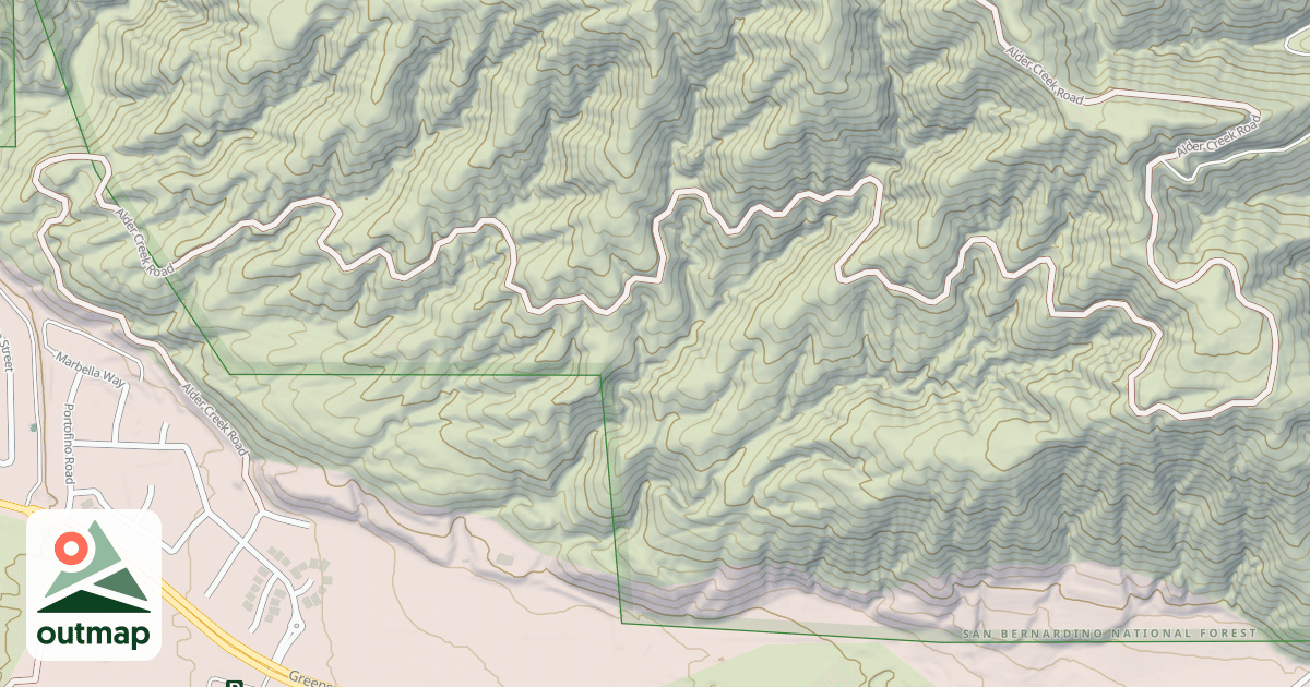Map of ALDER CREEK