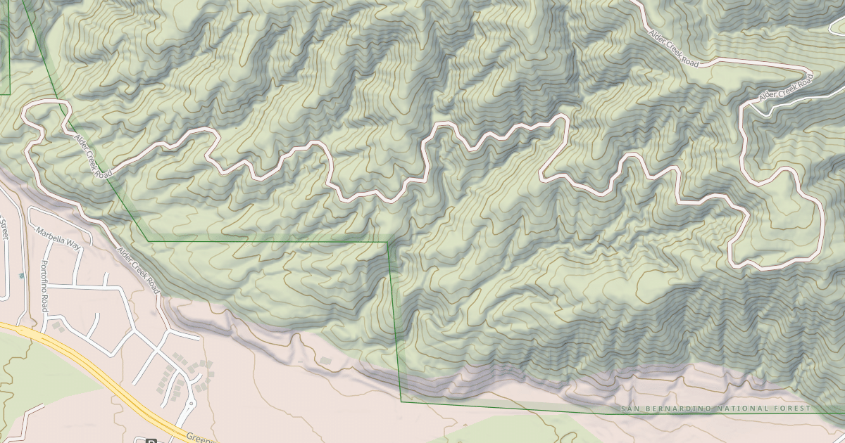 Map preview of ALDER CREEK