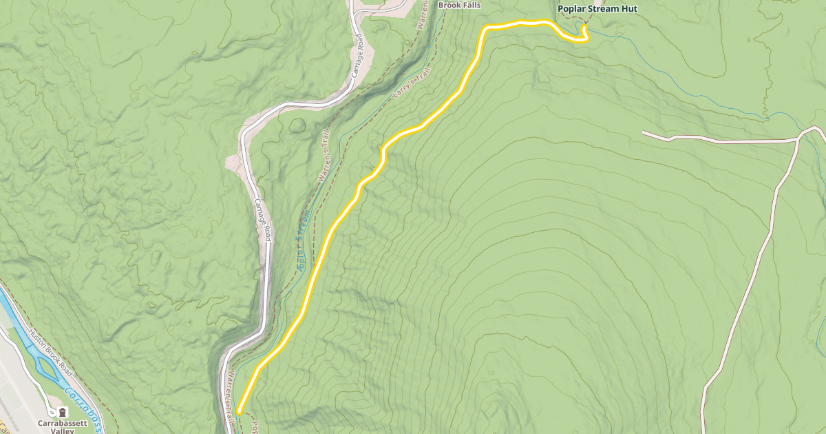 Map preview of Poplar Stream Trail