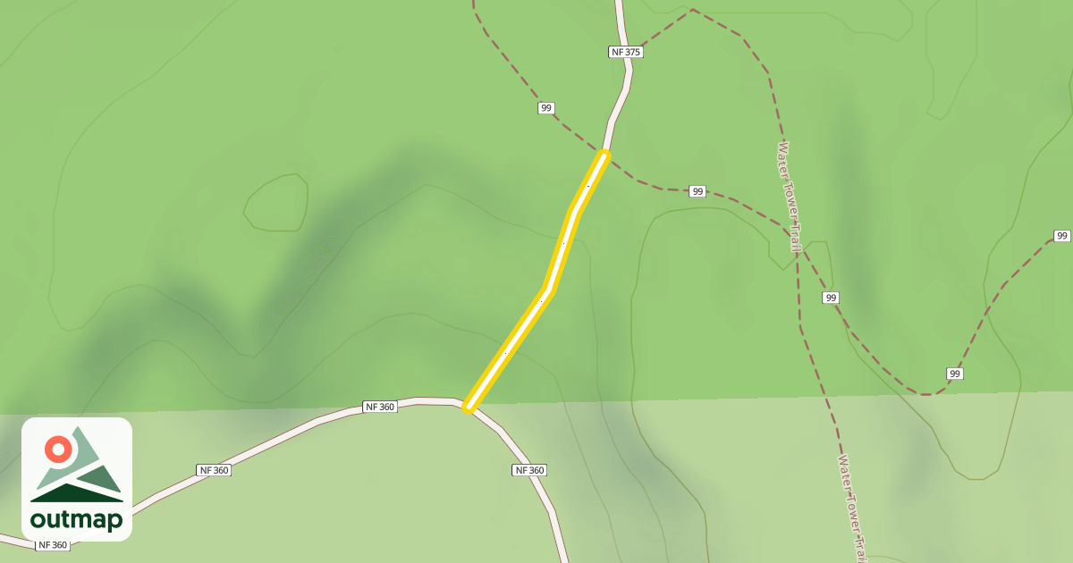 Map of Lake - Tower Tie  Trail