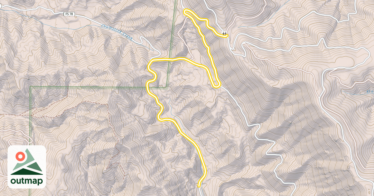 Map of Forest Road 7520