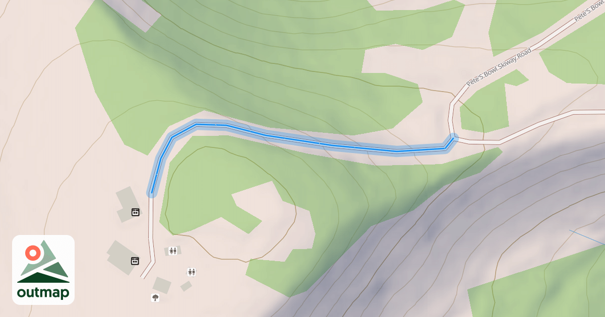 Map of Pete'S Bowl Skiway Road