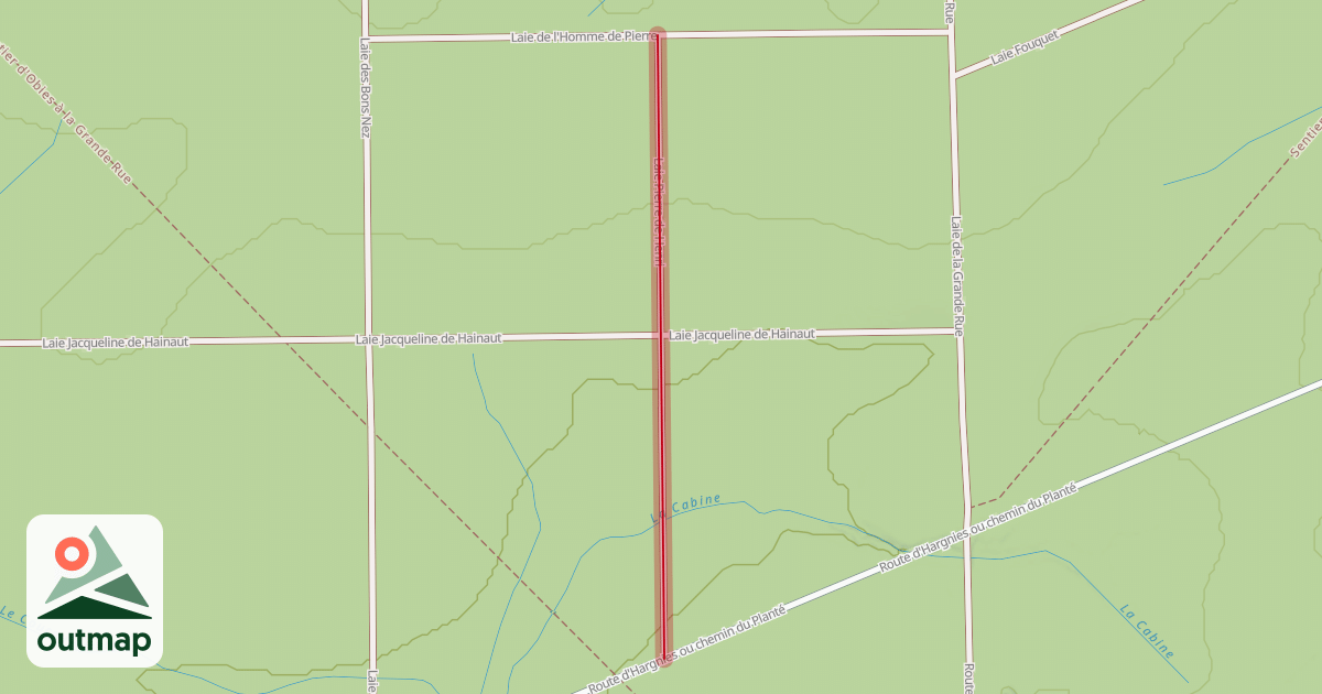 Map of Laie Pierre de Henri
