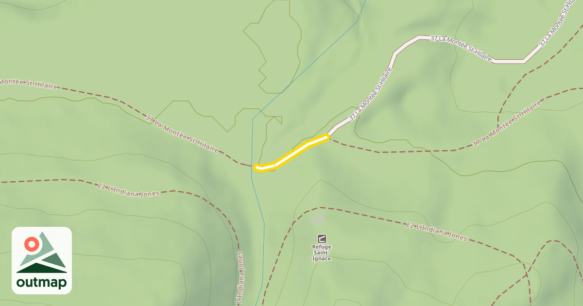 Map of 37 La Montée St-Hilaire