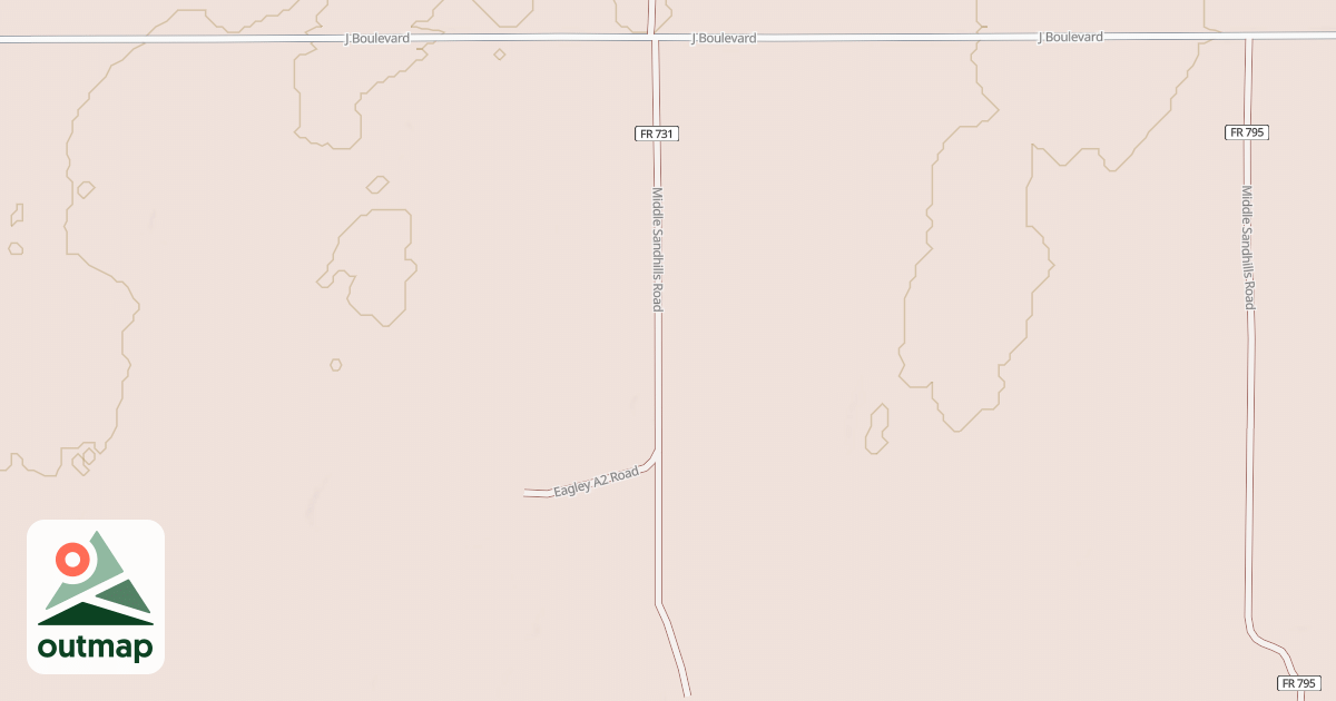 Map of MIDDLE SANDHILLS
